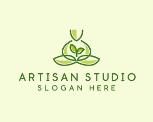 Leaf Yoga Spa logo design