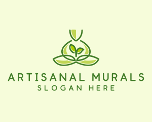 Leaf Yoga Spa logo design