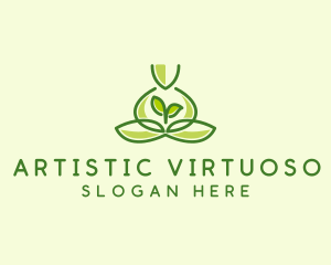 Leaf Yoga Spa logo design