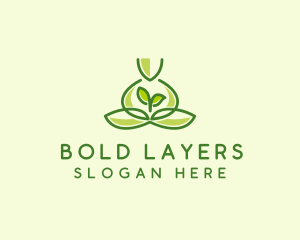 Leaf Yoga Spa logo design