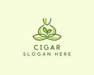 Leaf Yoga Spa logo design