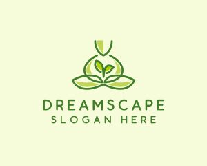 Leaf Yoga Spa logo design