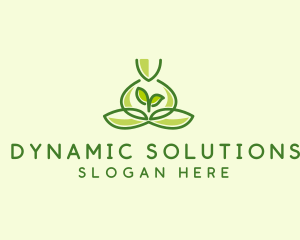 Leaf Yoga Spa logo design