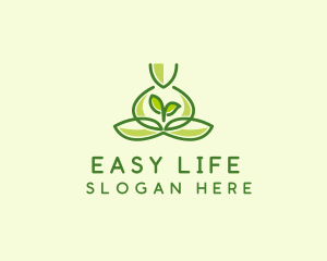 Leaf Yoga Spa logo design