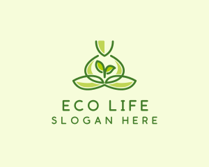 Leaf Yoga Spa logo design