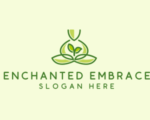 Leaf Yoga Spa logo design