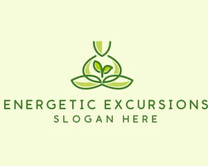 Leaf Yoga Spa logo design