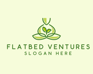 Leaf Yoga Spa logo design