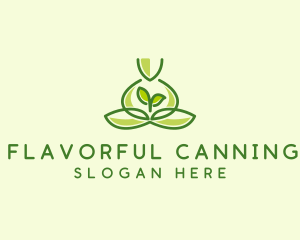 Leaf Yoga Spa logo design