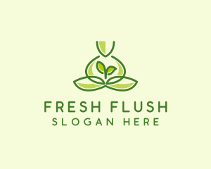 Leaf Yoga Spa logo design