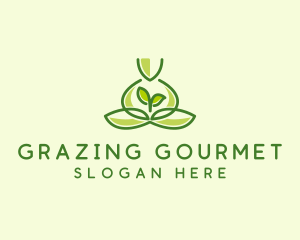 Leaf Yoga Spa logo design