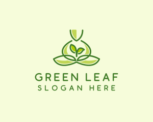 Leaf Yoga Spa logo design