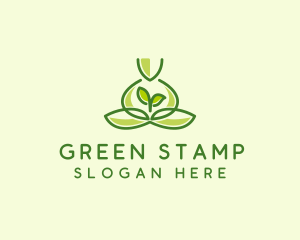 Leaf Yoga Spa logo design