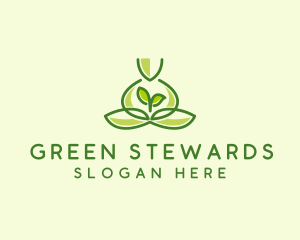 Leaf Yoga Spa logo design