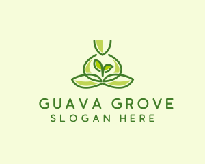 Leaf Yoga Spa logo design