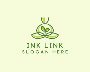 Leaf Yoga Spa logo design