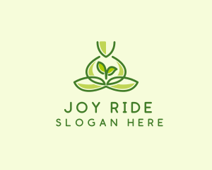 Leaf Yoga Spa logo design