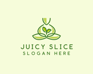 Leaf Yoga Spa logo design