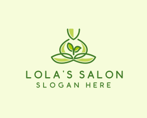 Leaf Yoga Spa logo design