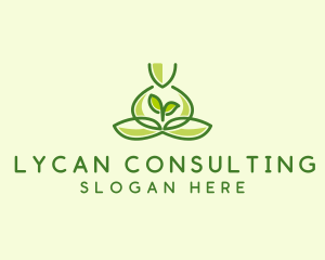 Leaf Yoga Spa logo design