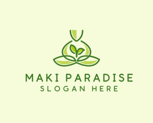 Leaf Yoga Spa logo design