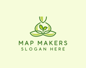 Leaf Yoga Spa logo design