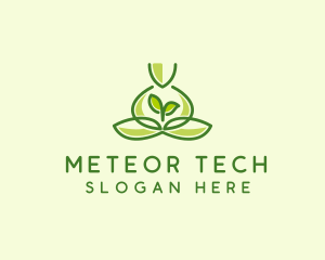 Leaf Yoga Spa logo design