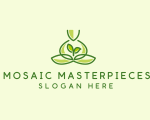 Leaf Yoga Spa logo design