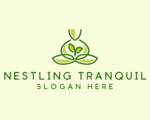 Leaf Yoga Spa logo design