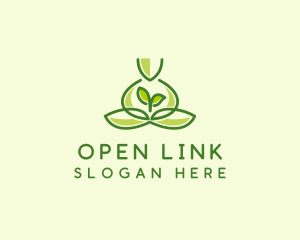 Leaf Yoga Spa logo design