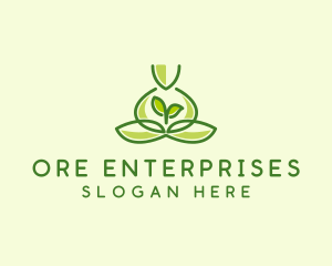 Leaf Yoga Spa logo design