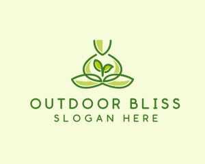 Leaf Yoga Spa logo design