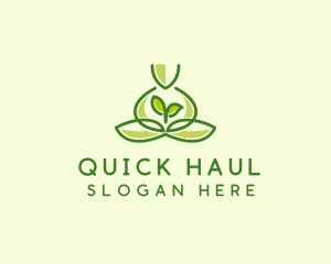 Leaf Yoga Spa logo design