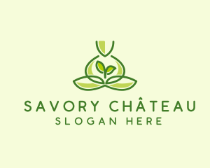 Leaf Yoga Spa logo design