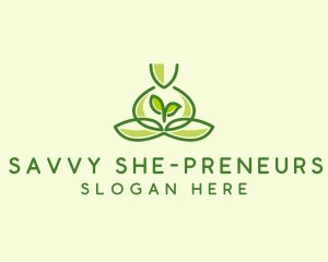 Leaf Yoga Spa logo design