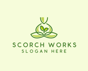 Leaf Yoga Spa logo design