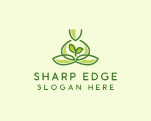 Leaf Yoga Spa logo design