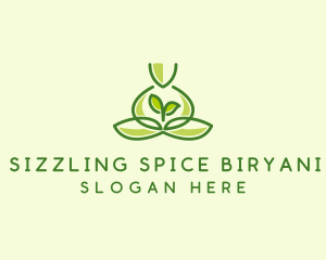 Leaf Yoga Spa logo design