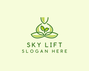 Leaf Yoga Spa logo design