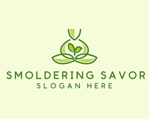 Leaf Yoga Spa logo design