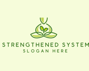 Leaf Yoga Spa logo design