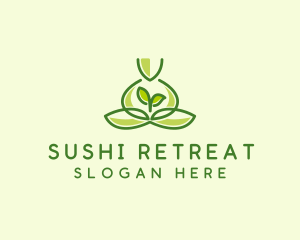 Leaf Yoga Spa logo design