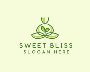 Leaf Yoga Spa logo design