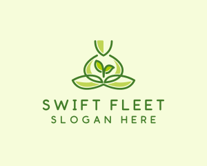 Leaf Yoga Spa logo design