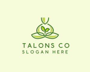 Leaf Yoga Spa logo design