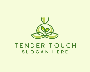 Leaf Yoga Spa logo design