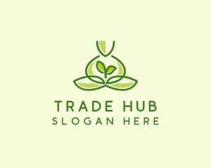 Leaf Yoga Spa logo design