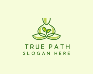 Leaf Yoga Spa logo design