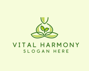 Leaf Yoga Spa logo design