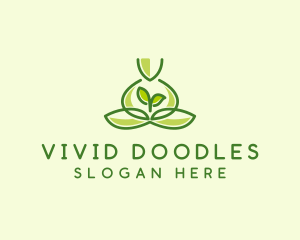 Leaf Yoga Spa logo design